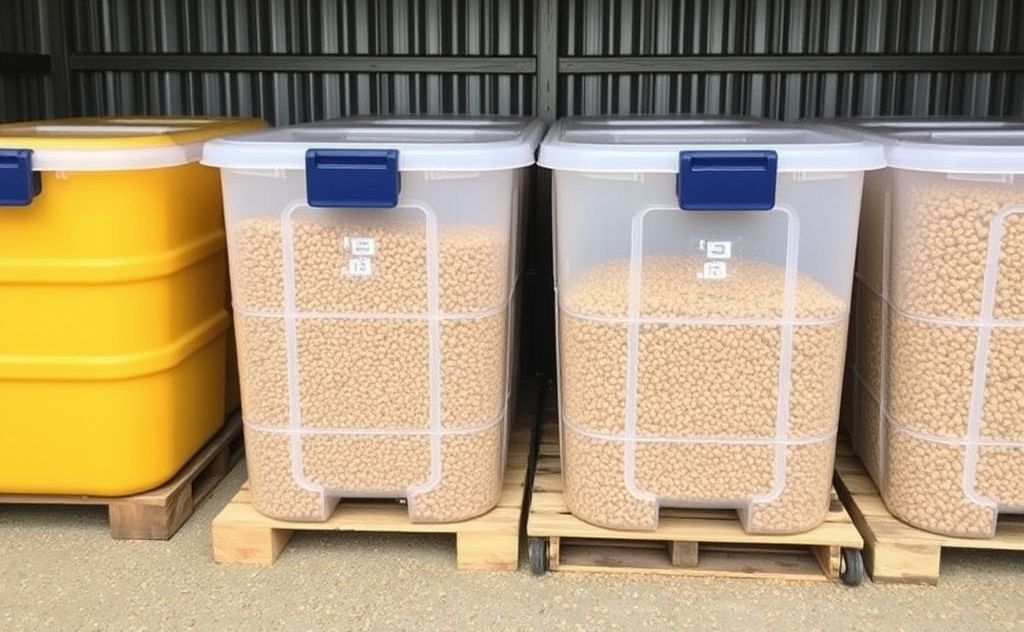 Best containers for pellet storage tips