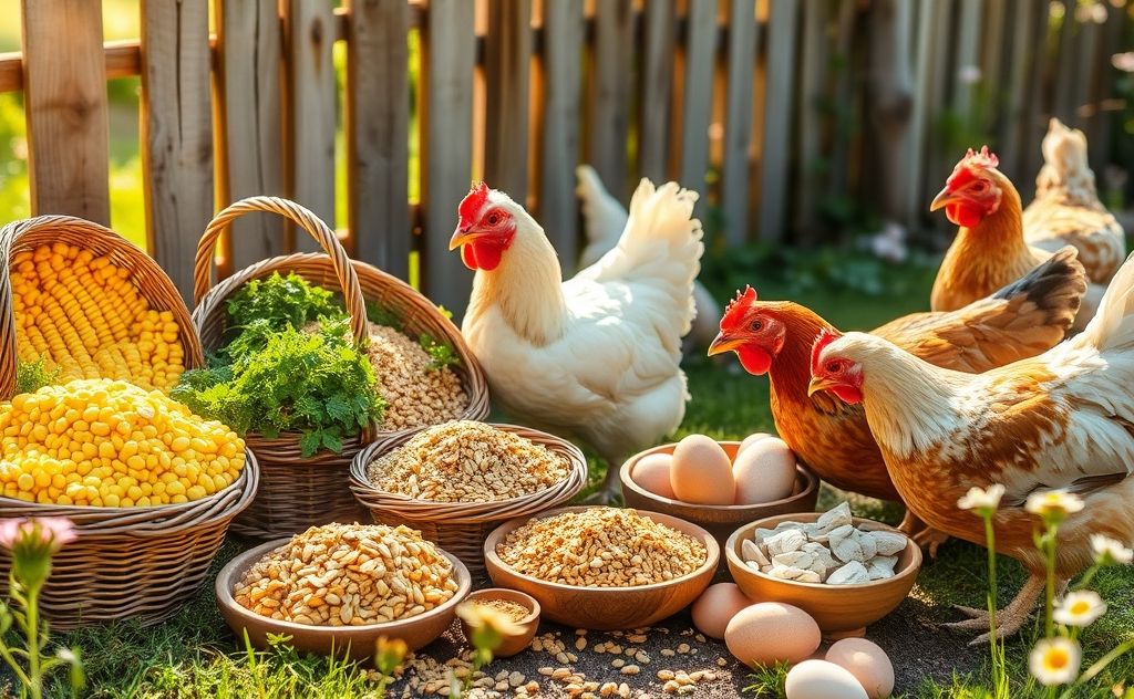 Best feed for flavorful chicken eggs