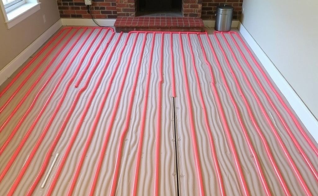 Best method for radiant heater floor install