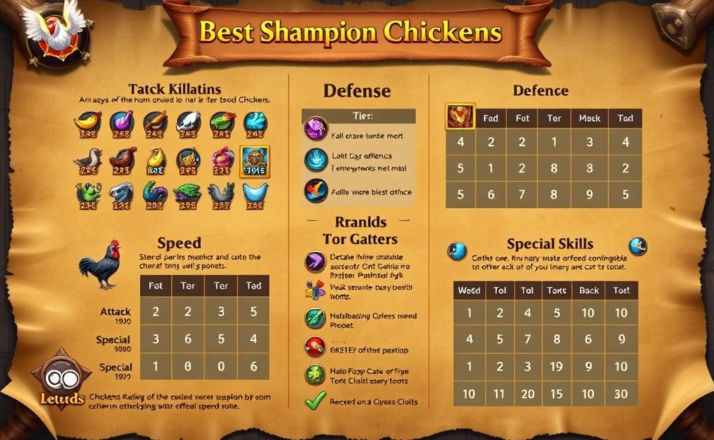 Best methods for ranking chickens in Raid Shadow Legends