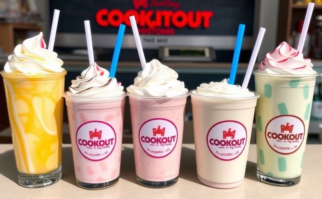Best milkshake flavors at Cookout mix