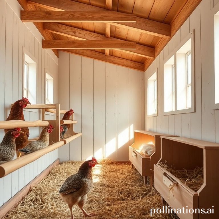 Chicken coop sleeping arrangements