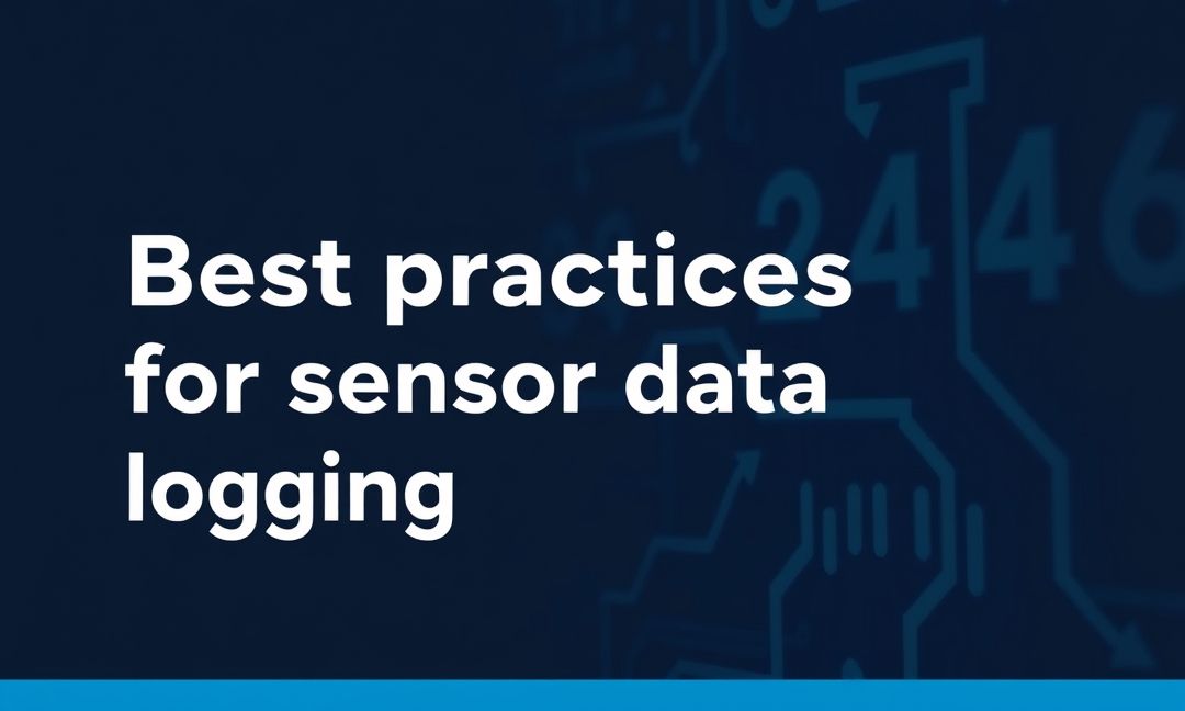 Best practices for sensor data logging