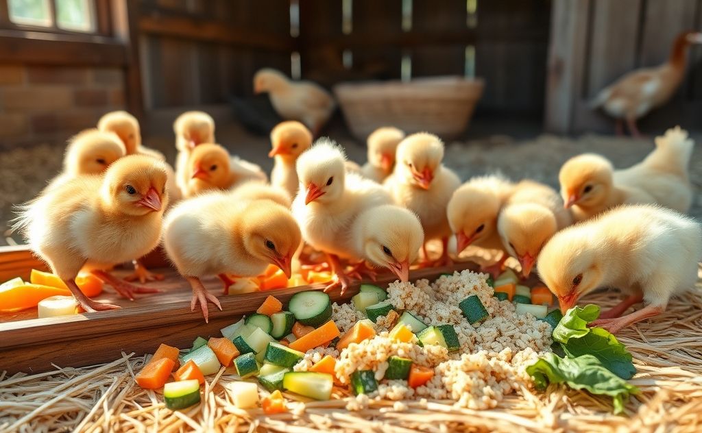 Best scraps for young chickens to eat safely