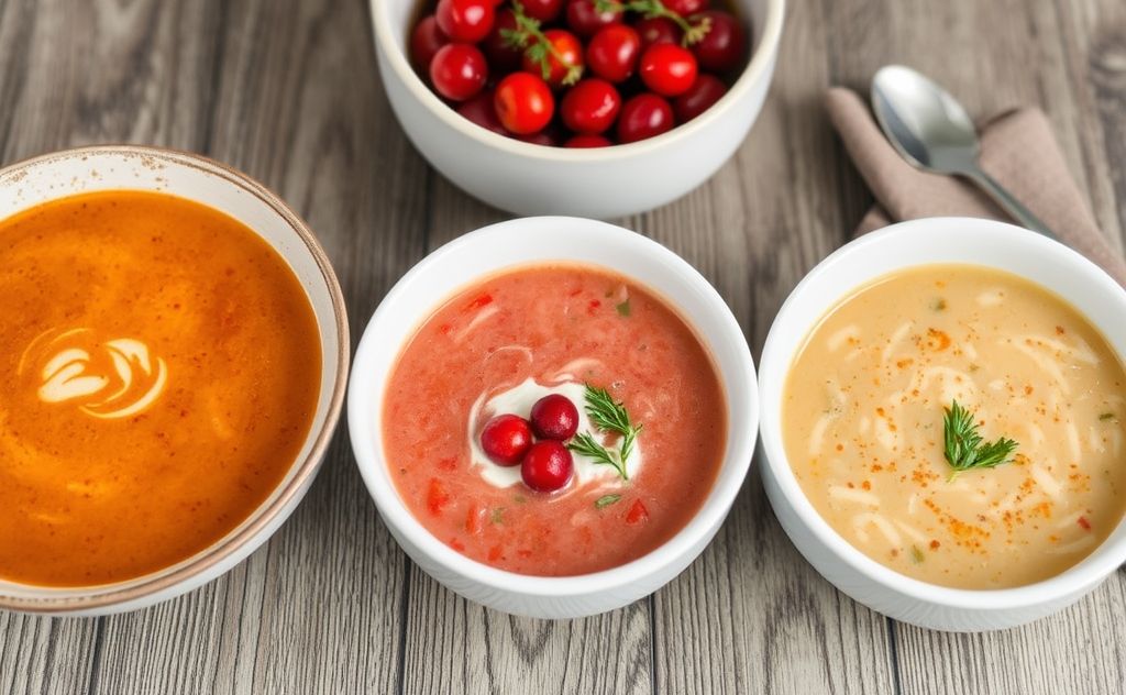 Best soup types with cranberry juice flavor