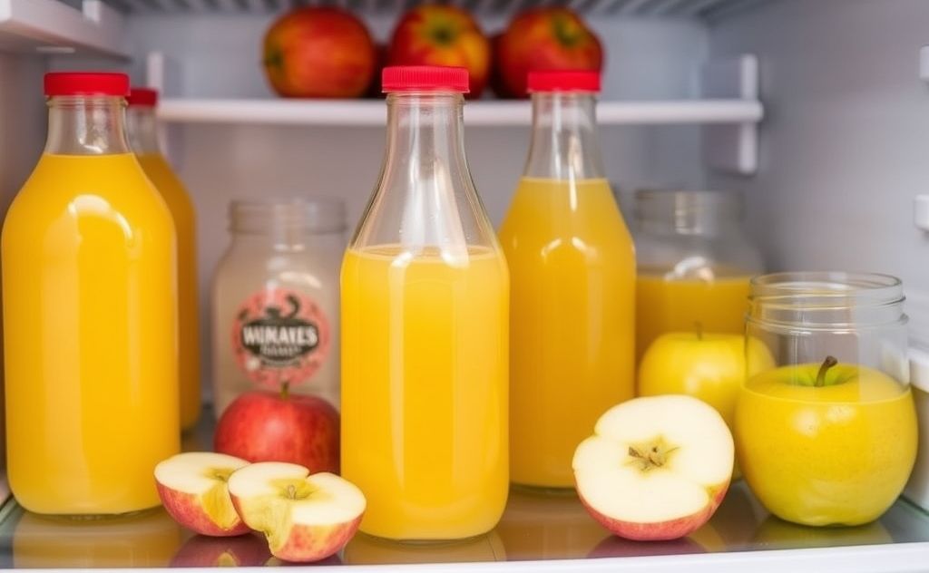 Best storage tips for apple juice in fridge
