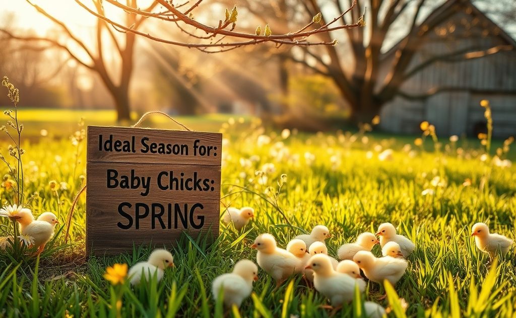 Best time to buy baby chickens is spring