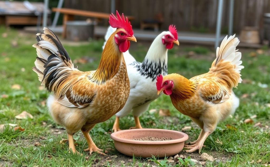 Best times for giving chickens scratch feed
