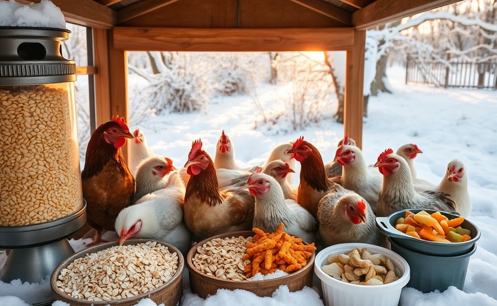Best winter feed options for chickens