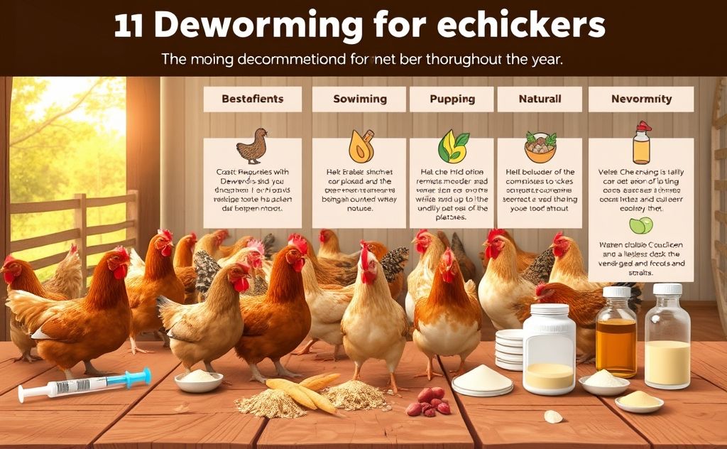 Best worming methods for chickens and timing