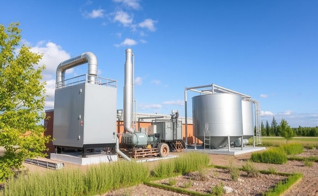 Biomass fuels HVAC systems sustainably