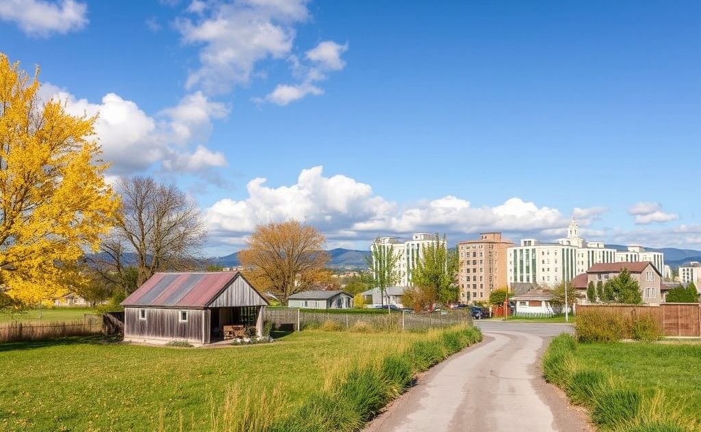 Biomass heating effects on rural vs urban settings