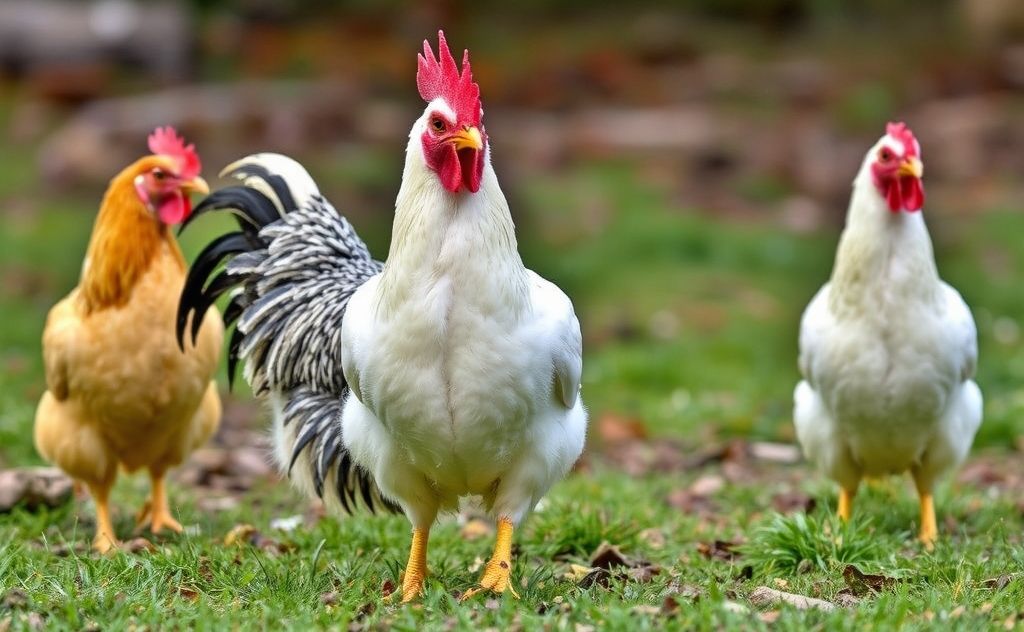 Birds unsuitable for cohabitation with chickens