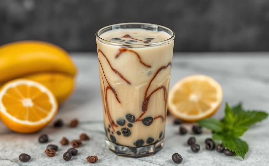 Black Tiger Milk Tea with rich flavors and textures