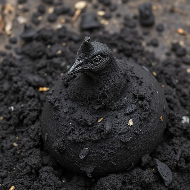 why is my chickens poop black