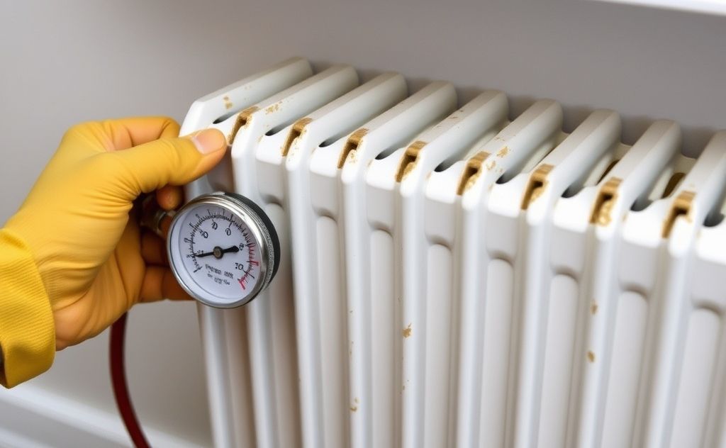 Bleed radiators to release trapped air pressure