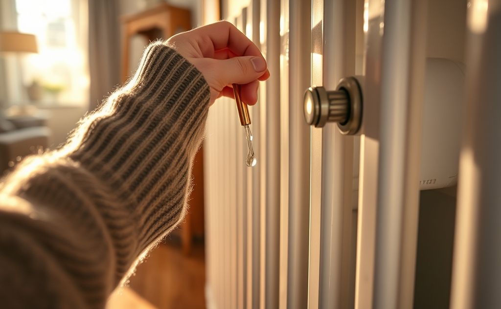 Bleeding air from a radiator for better heating efficiency