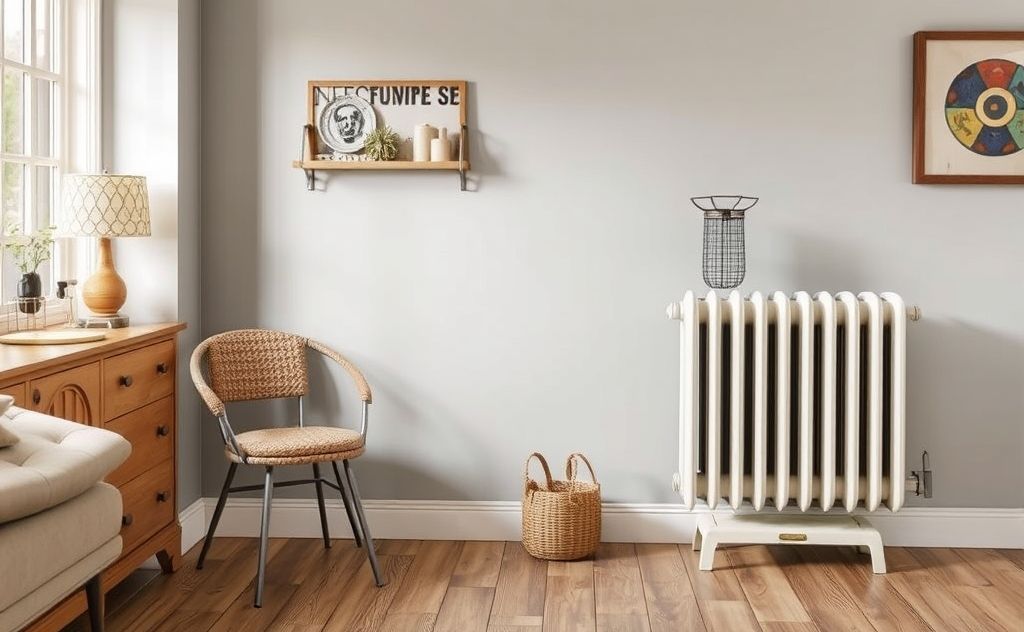 Blend vintage charm with modern heater design.