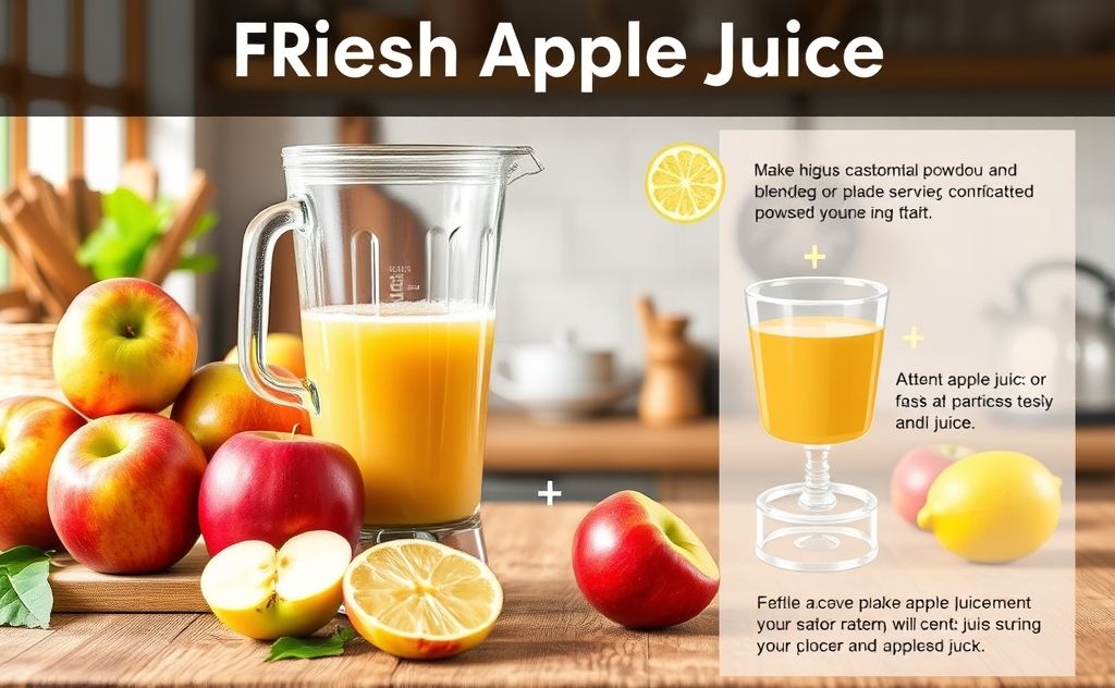 Blender apple juice recipe step by step guide