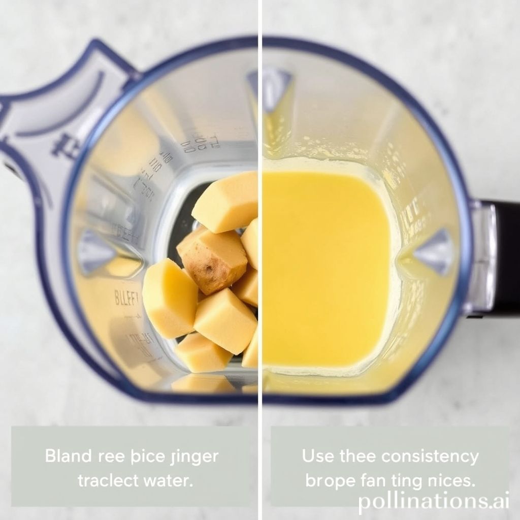 Blending Ginger for Refreshing Juice