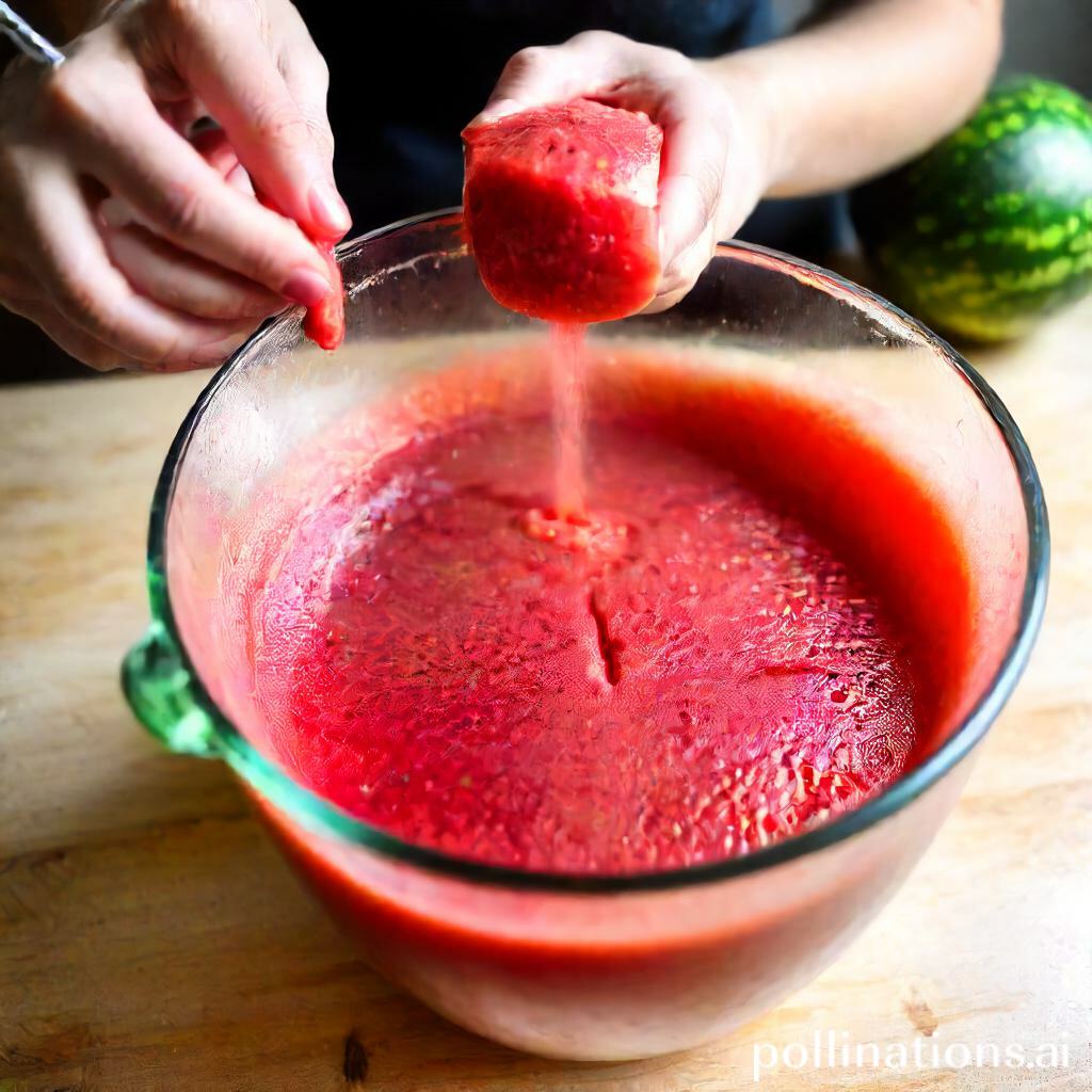 Blending Watermelon for Refreshing Delights