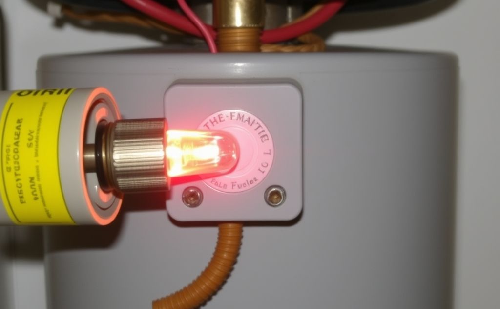 Blown fuse in water heater system