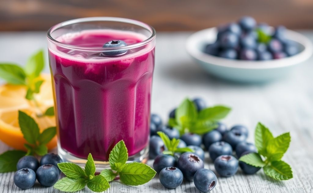 Blueberry juice benefits for health and wellness