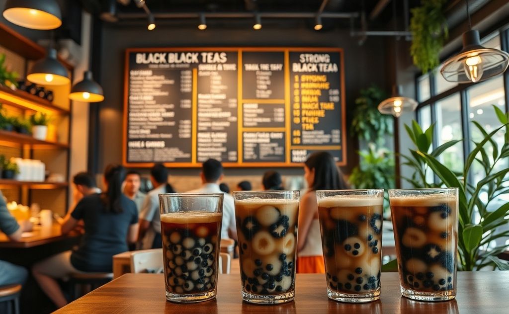 Boba shops use robust black tea blends