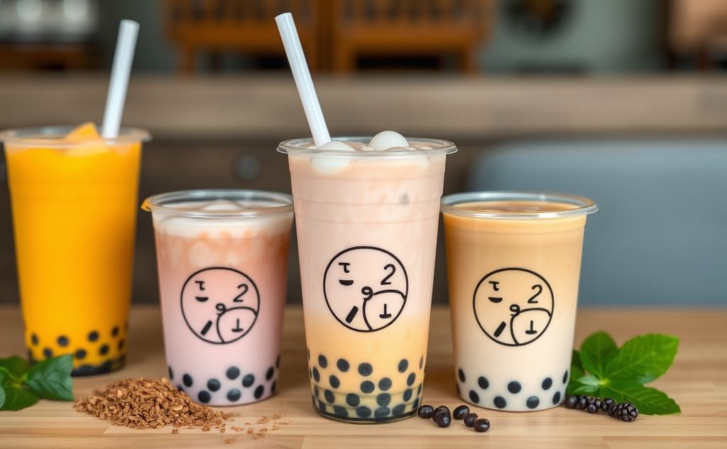 Boba tea with halal ingredients and flavors
