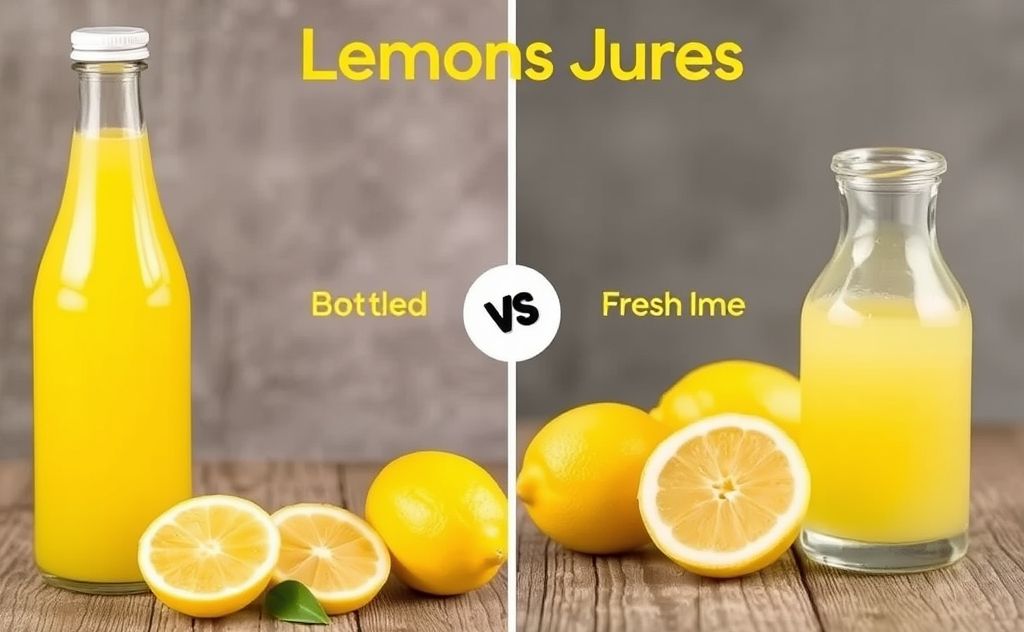 Bottled vs Fresh Lemon Juice Benefits Comparison