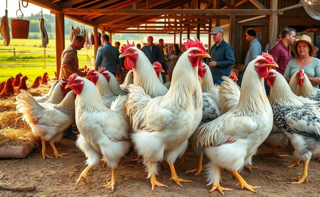 Brahma chickens for sale in local farms and markets