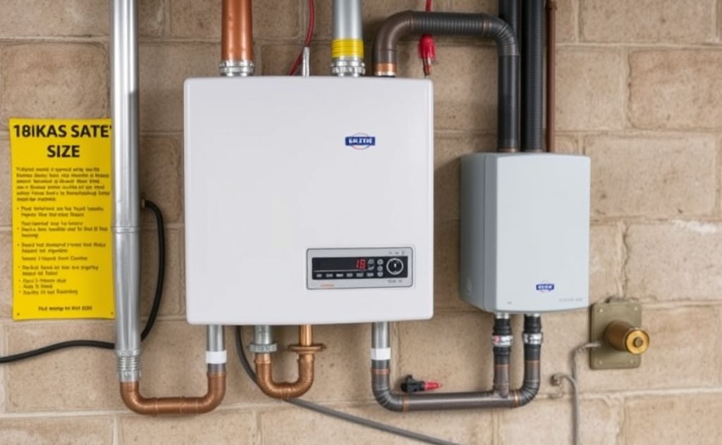 Breaker size for 18 kW tankless heater
