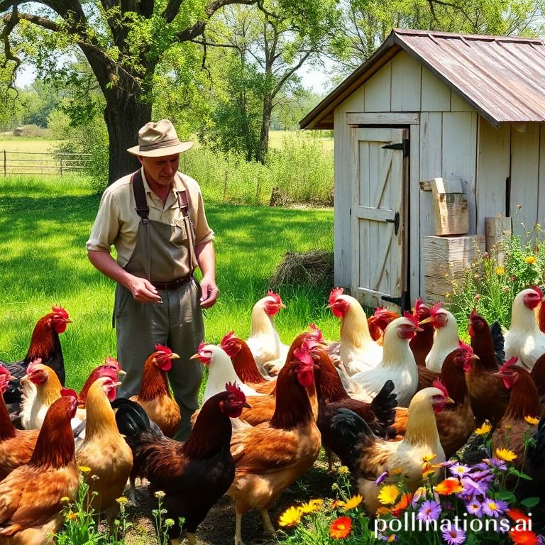 Breeding chickens successfully.