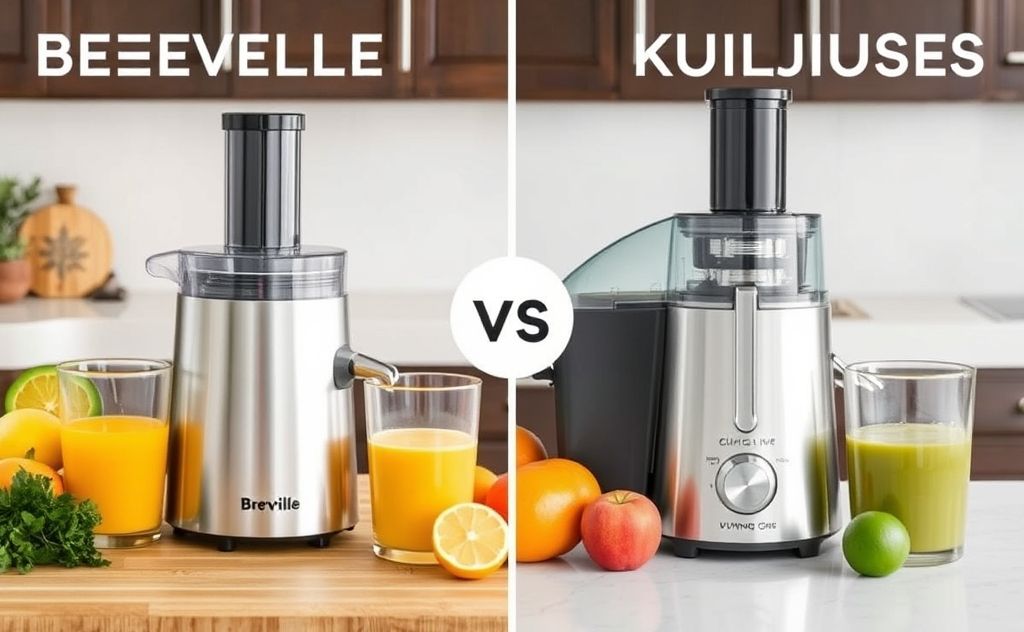 Breville Big Squeeze Juicer vs Kuvings comparison