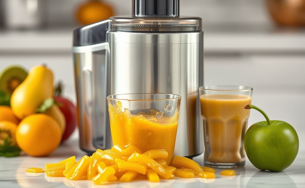 Breville juicer with juice spilling out