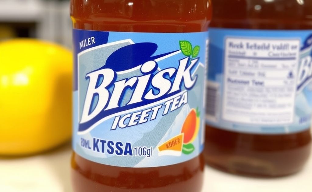 Brisk Iced Tea with kosher certification details