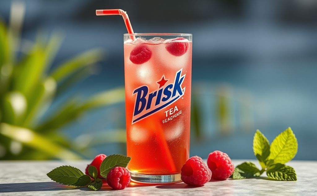 Brisk Raspberry Tea with a refreshing vibe