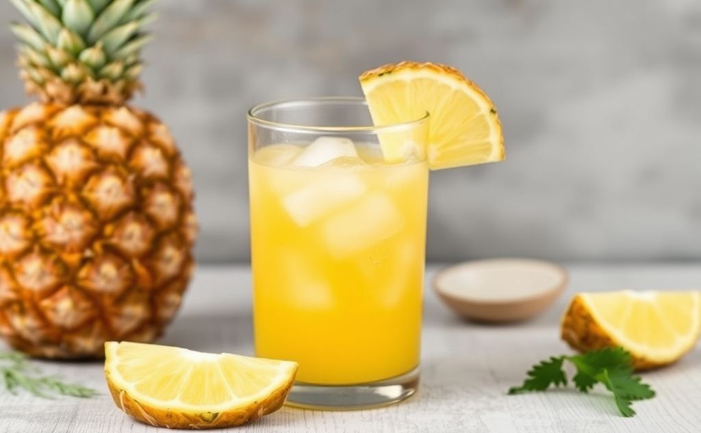Bromelain content in fresh pineapple juice
