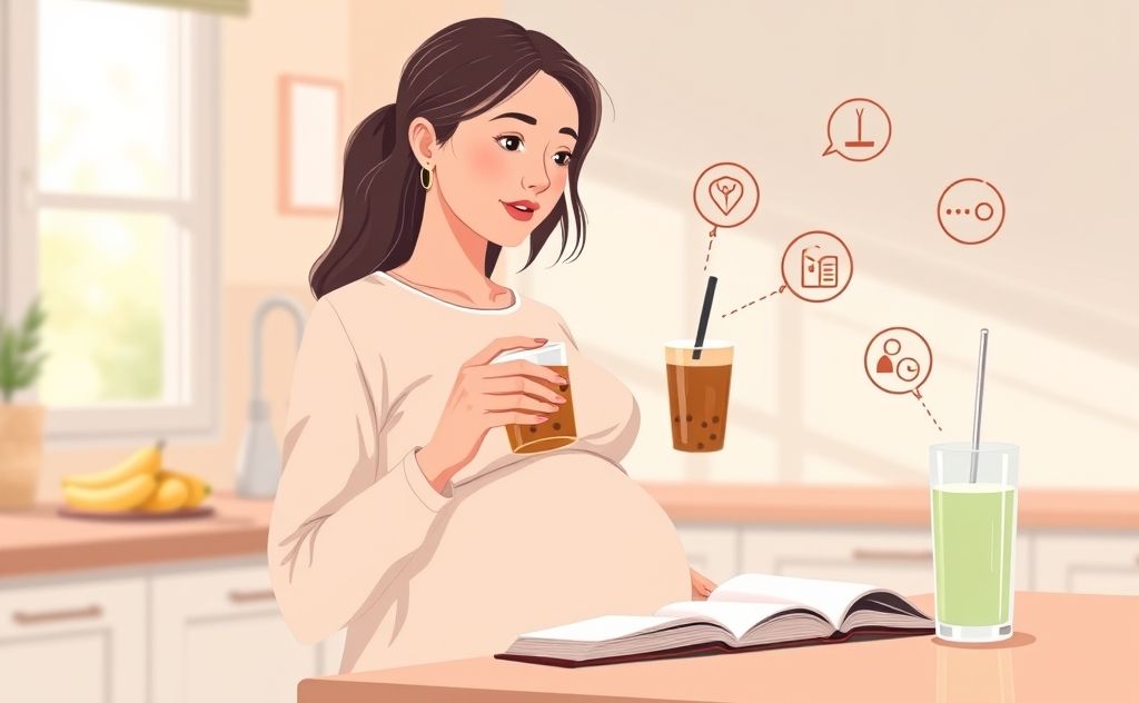 Bubble tea safety during pregnancy explained.