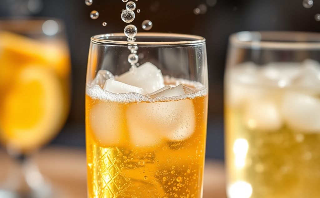 Bubbles in drinks enhance refreshment and joy