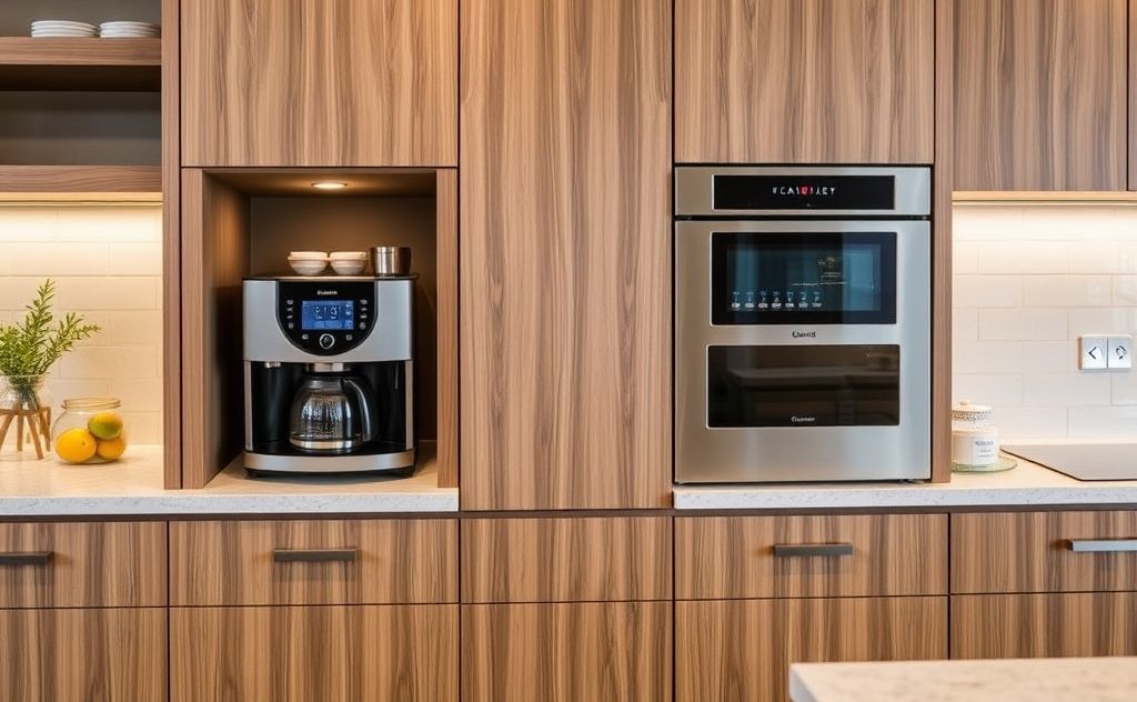 Built-in coffee machines enhance kitchen convenience