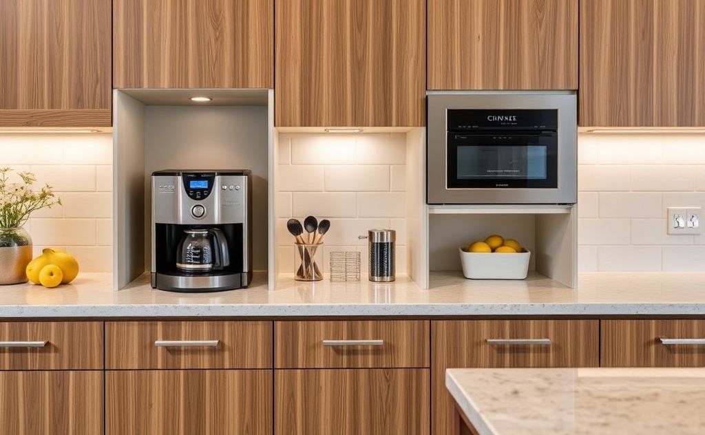Built-in coffee systems enhance kitchen convenience
