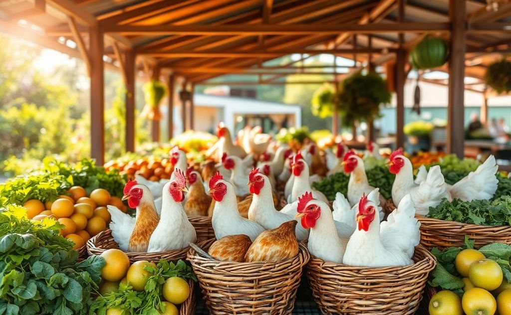 Buy healthy broiler chickens at local farms