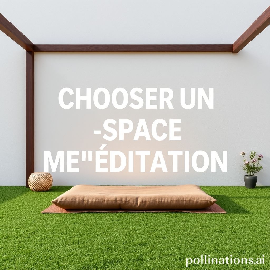 CHOISIR UN ESPACE DE MÉDITATION