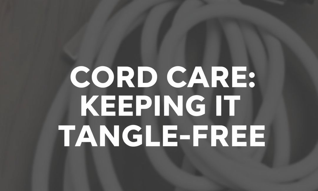 CORD CARE: KEEPING IT TANGLE-FREE
