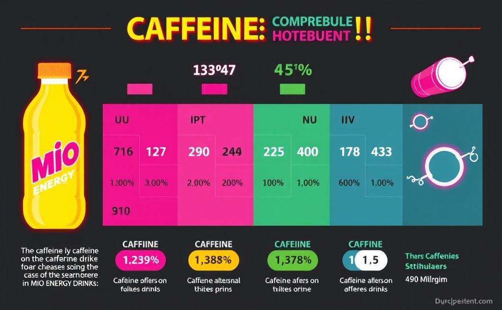 Caffeine content in Mio Energy drink explained