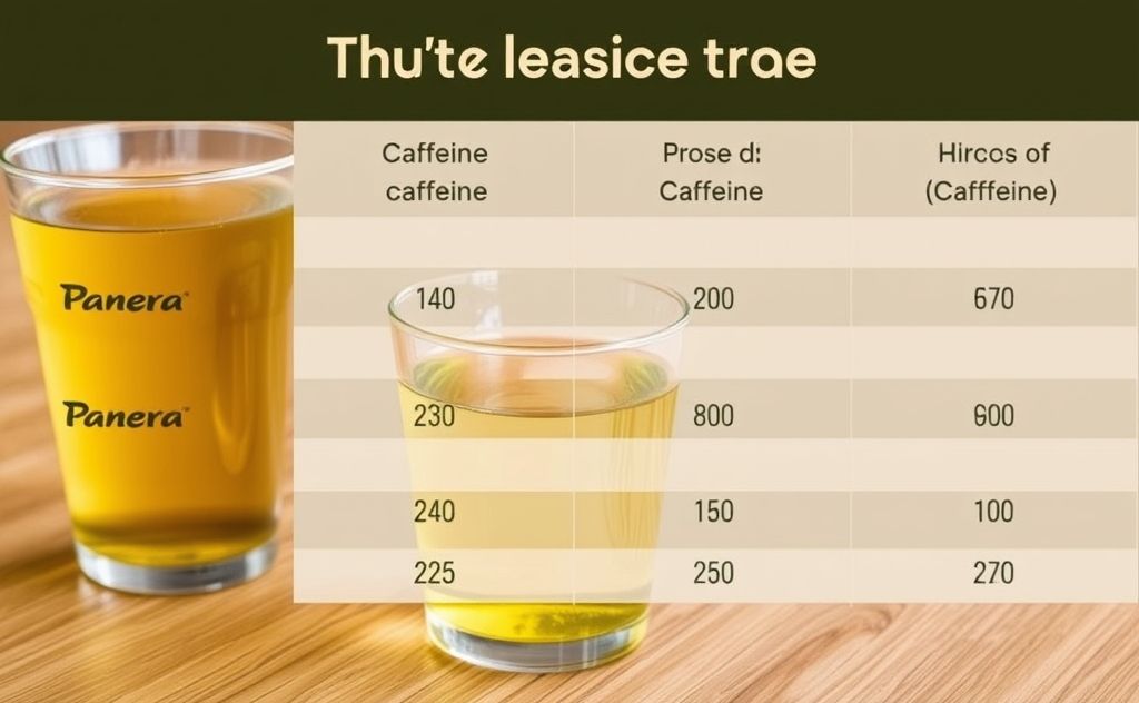 Caffeine content in Panera green tea explained.