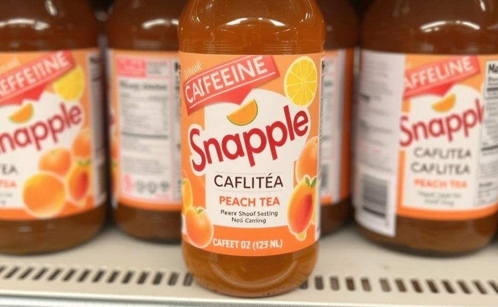 Caffeine content in Snapple Peach Tea revealed.