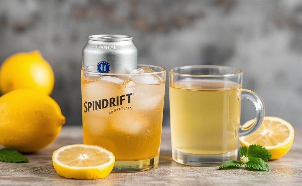 Caffeine content in Spindrift tea and lemon drink