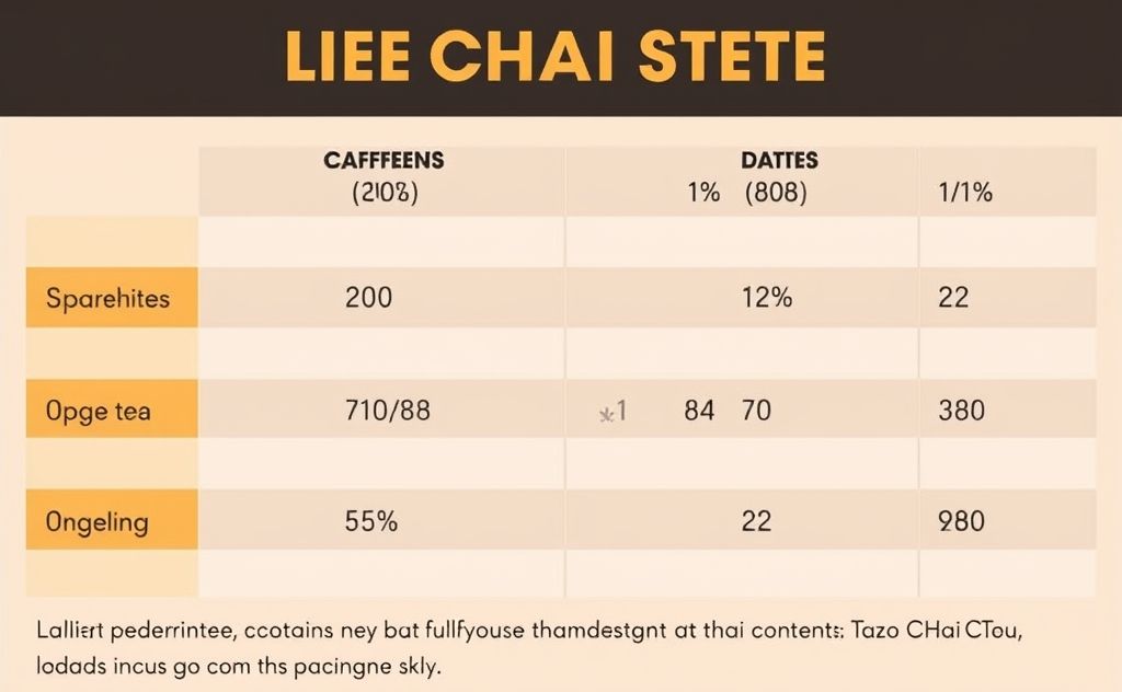 Caffeine content in Tazo Chai Tea explained